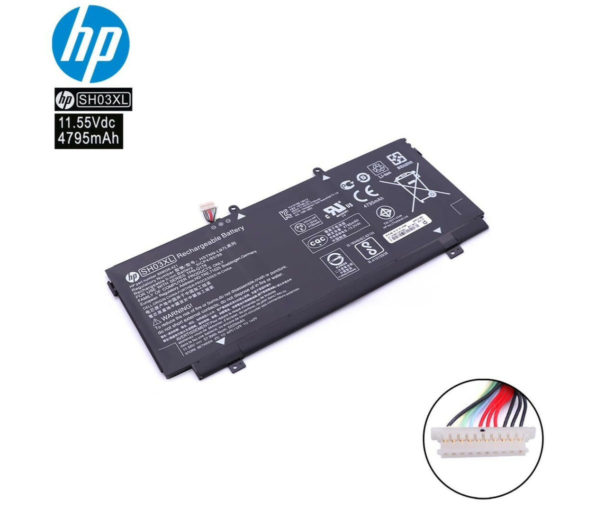 Laptop Battery | 11.55V 5.02Ah | HP SH03XL Original
