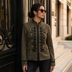 KIDDING kaki military Napoleon jacket 