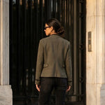 KIDDING kaki military Napoleon jacket 