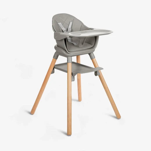 Kikkaboo 2-in-1 Wooden Highchair