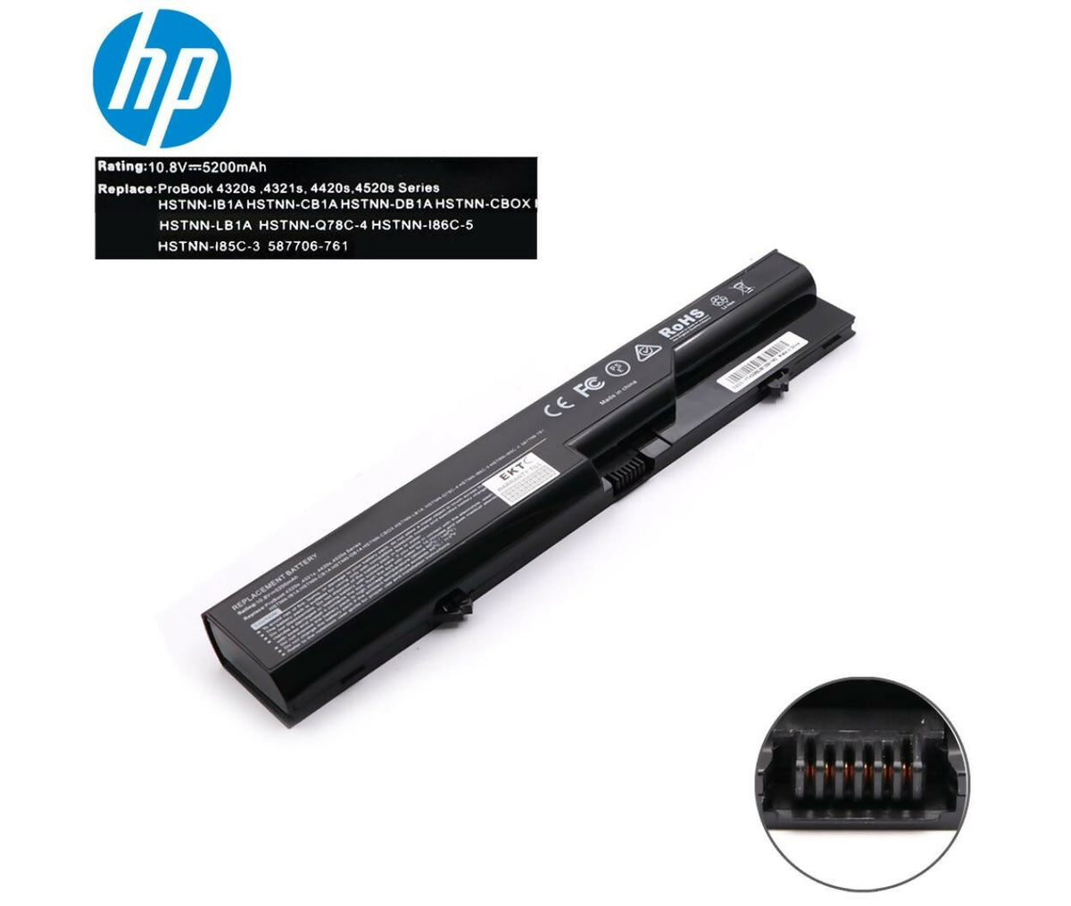 Laptop Battery | 10.8V 5.2Ah | Compatible With HP 4520