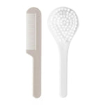 LUMA Comb and Hairbrush Set – White