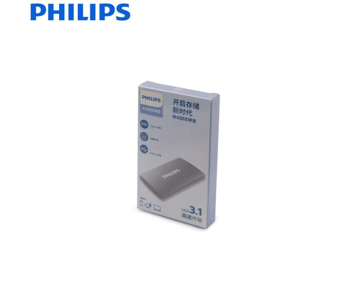 Solid State Drive-SSD | External | 256GB | USB-C | Philips