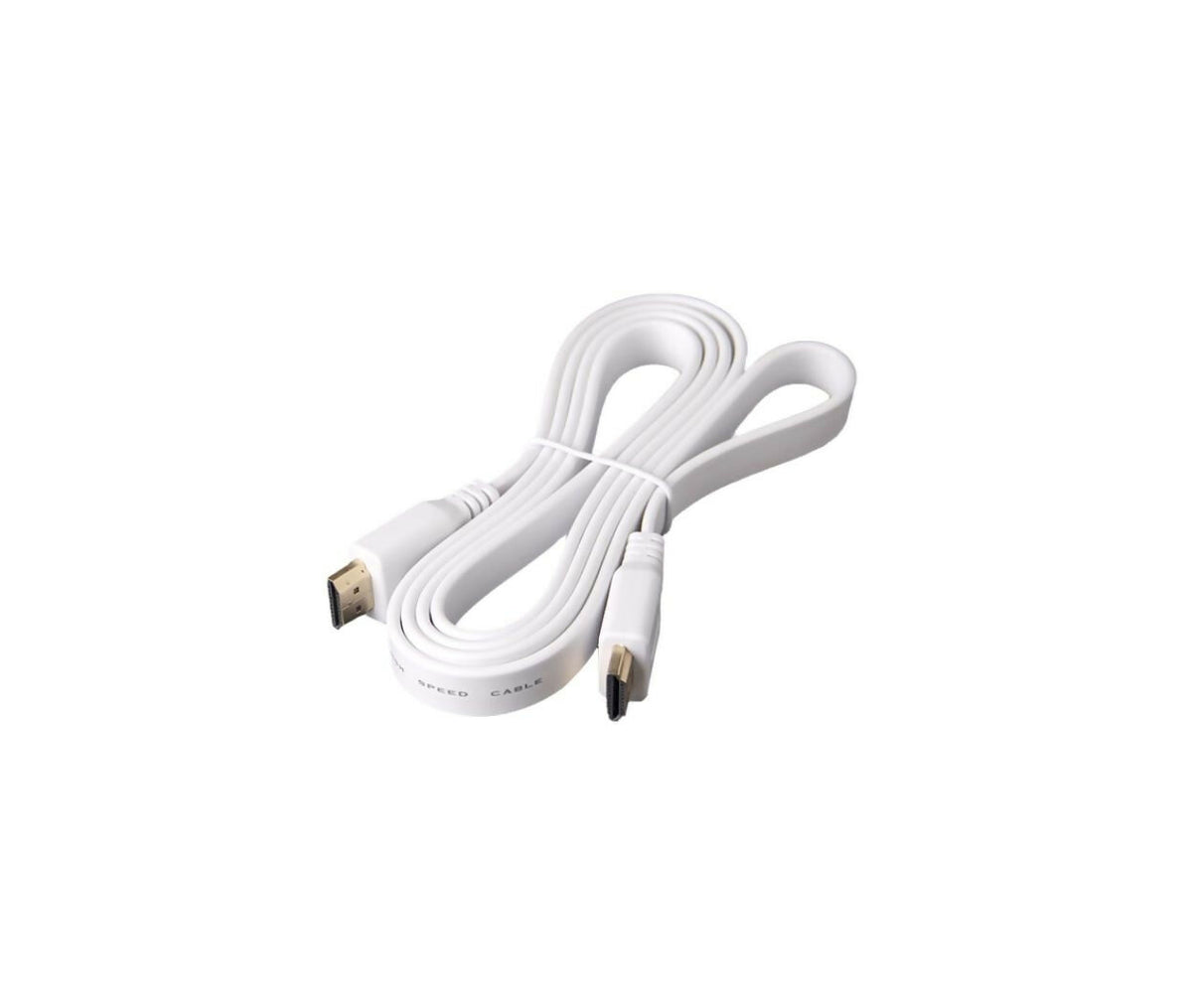 Audio Video Cable | HDMI | Male - Male | 1.5m | 2K | Flat | White
