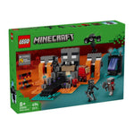 LEGO Minecraft Withers Battle set 21650 box, featuring a green packaging design with an illustration of a lava cave scene with skeleton characters and a wither.