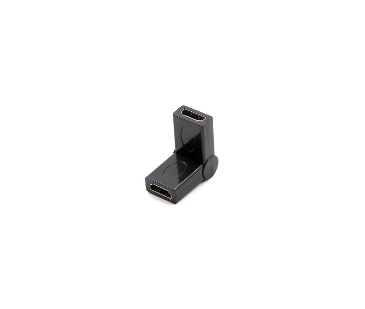 Audio Video Adapter | HDMI - HDMI | Female | Coupler | 90 Degree | Adjustable