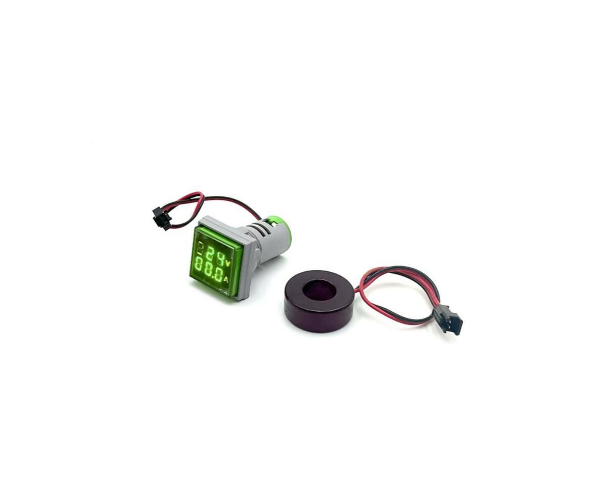LED Indicator | 220V | 22mm | Green | Voltage & Current Display