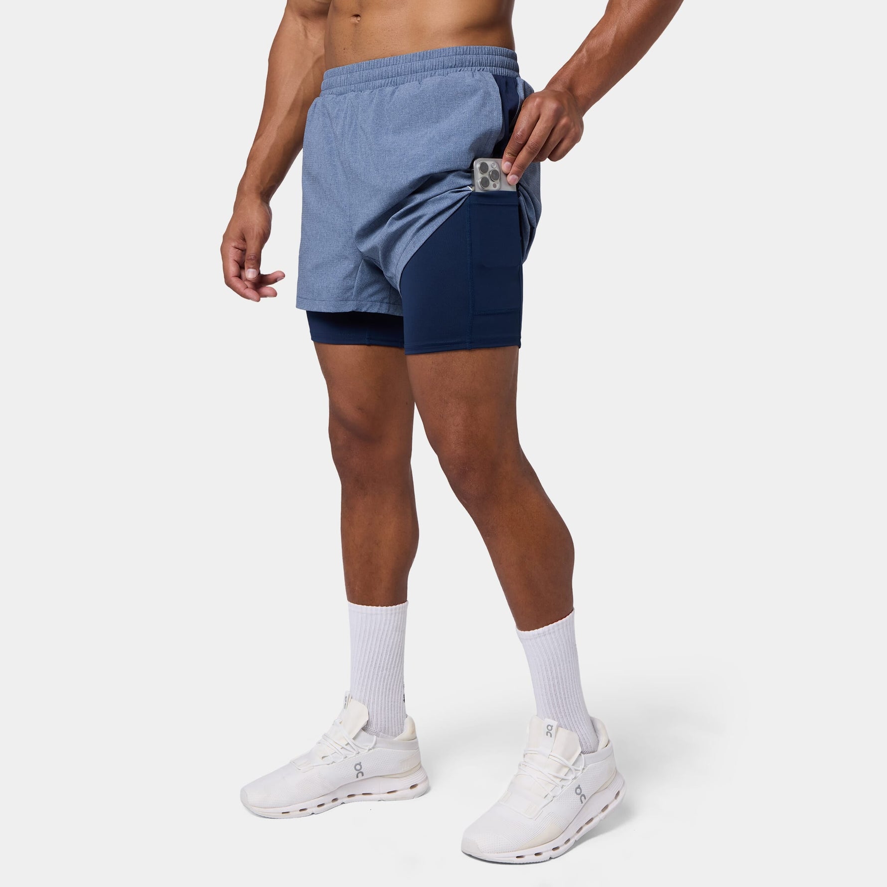 SQUATWOLF MESH 2-IN-1 5" SHORTS
