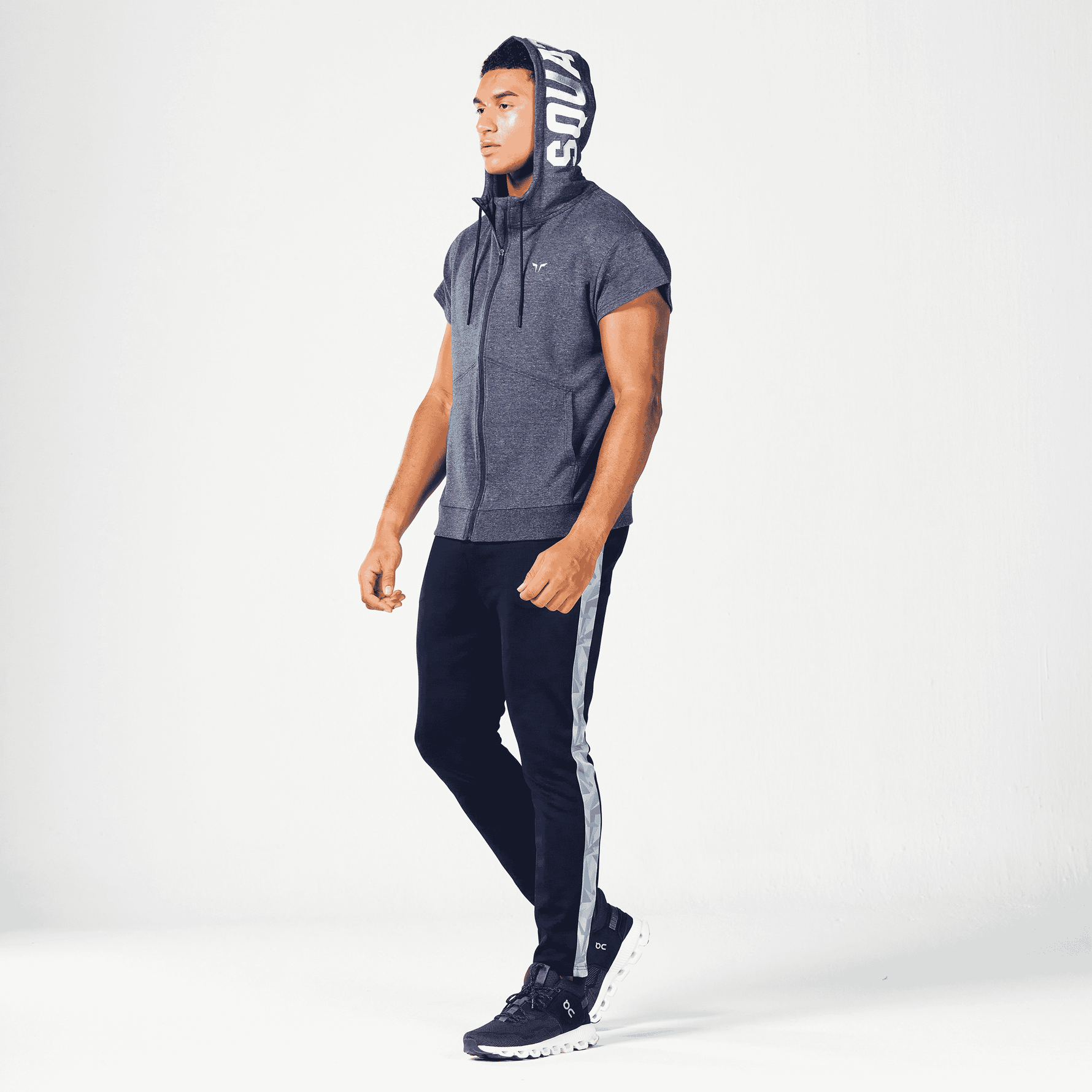 SQUATWOLF HUSTLE CUT OFF HOODIE