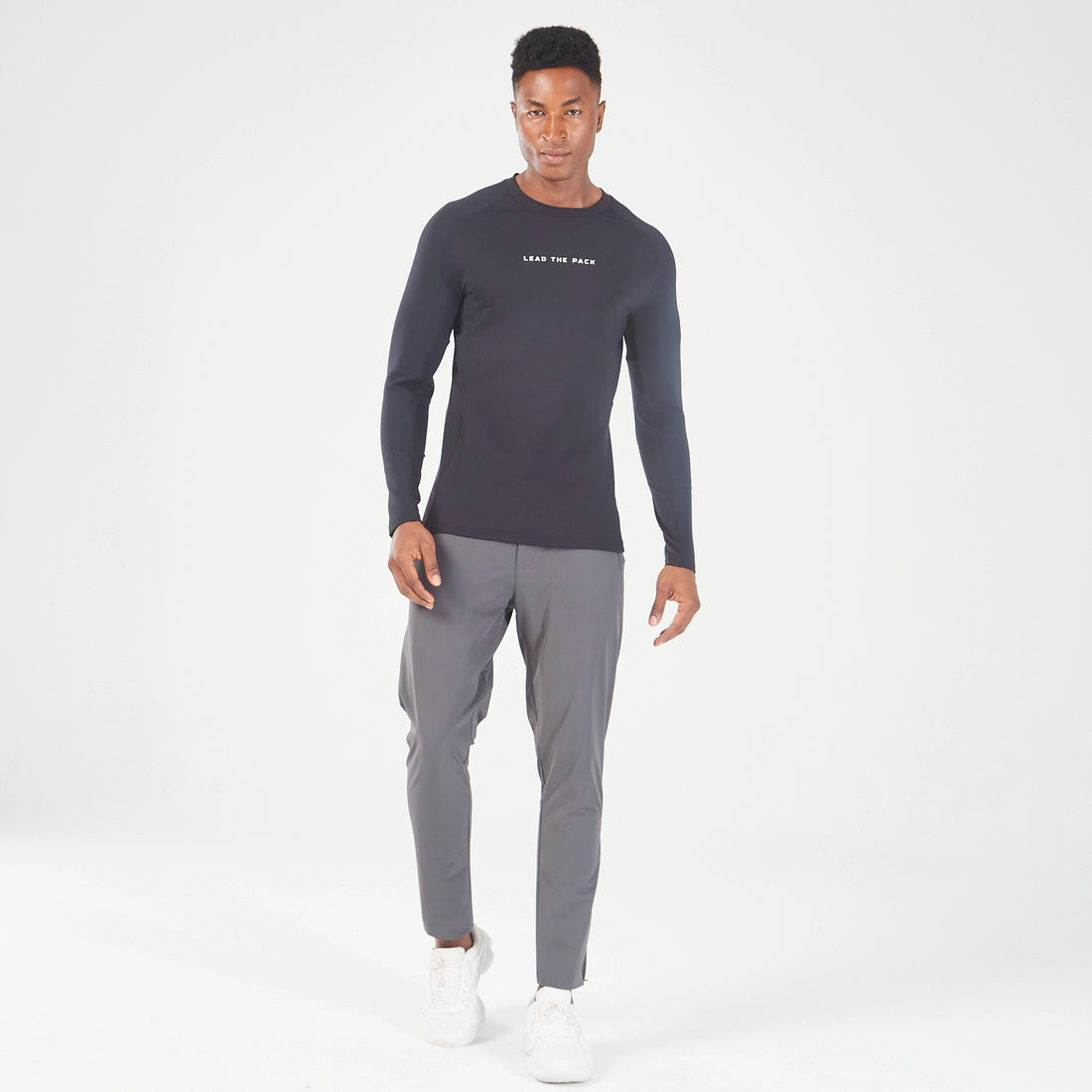 SQUATWOLF STATEMENT RIBBED LONG SLEEVES TEE