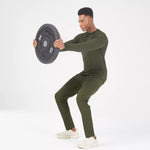 SQUATWOLF STATEMENT RIBBED LONG SLEEVES TEE