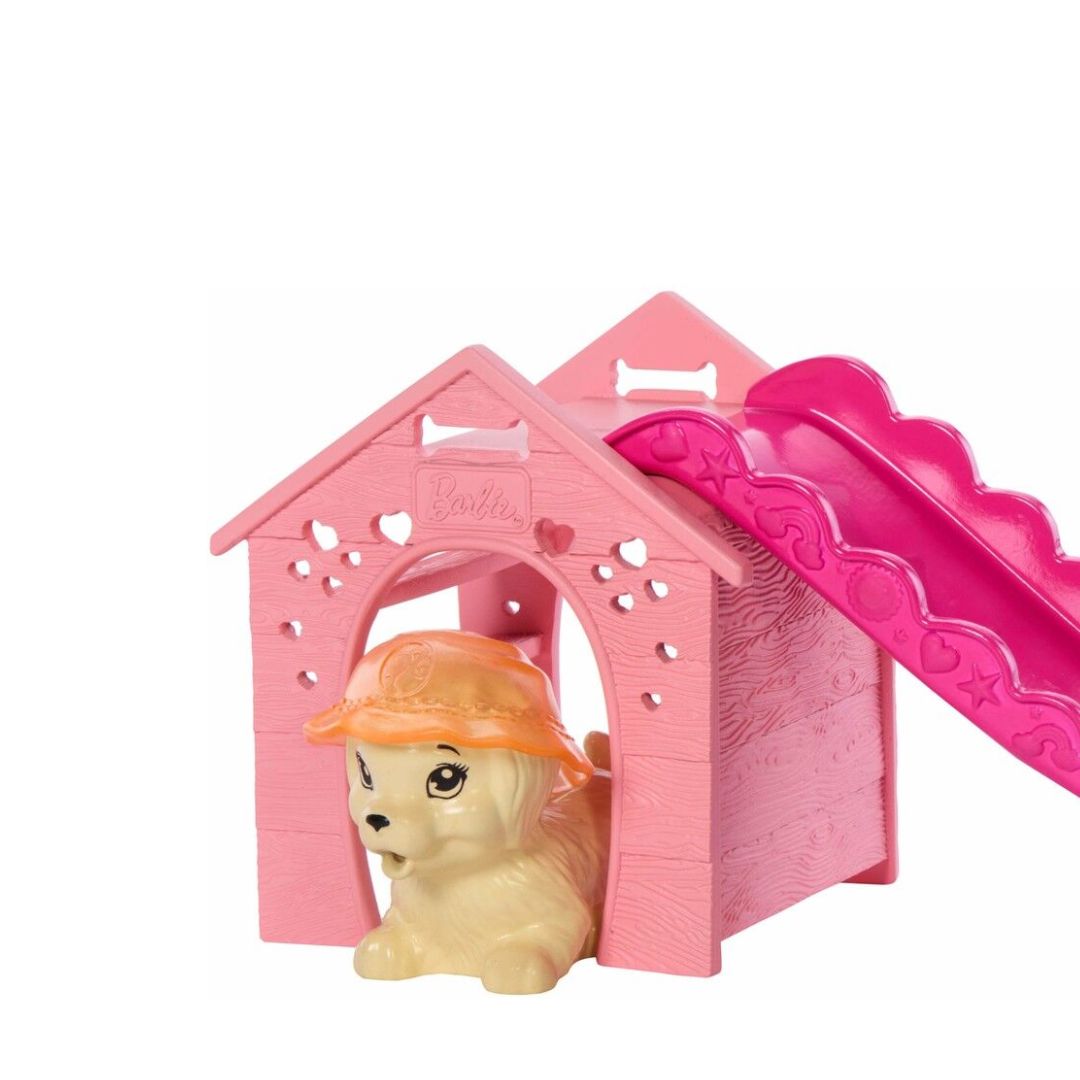 Barbie Puppy Pool Party Aloha Blonde Doll playset