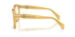 Moutarde-rimmed eyeglasses on a white background