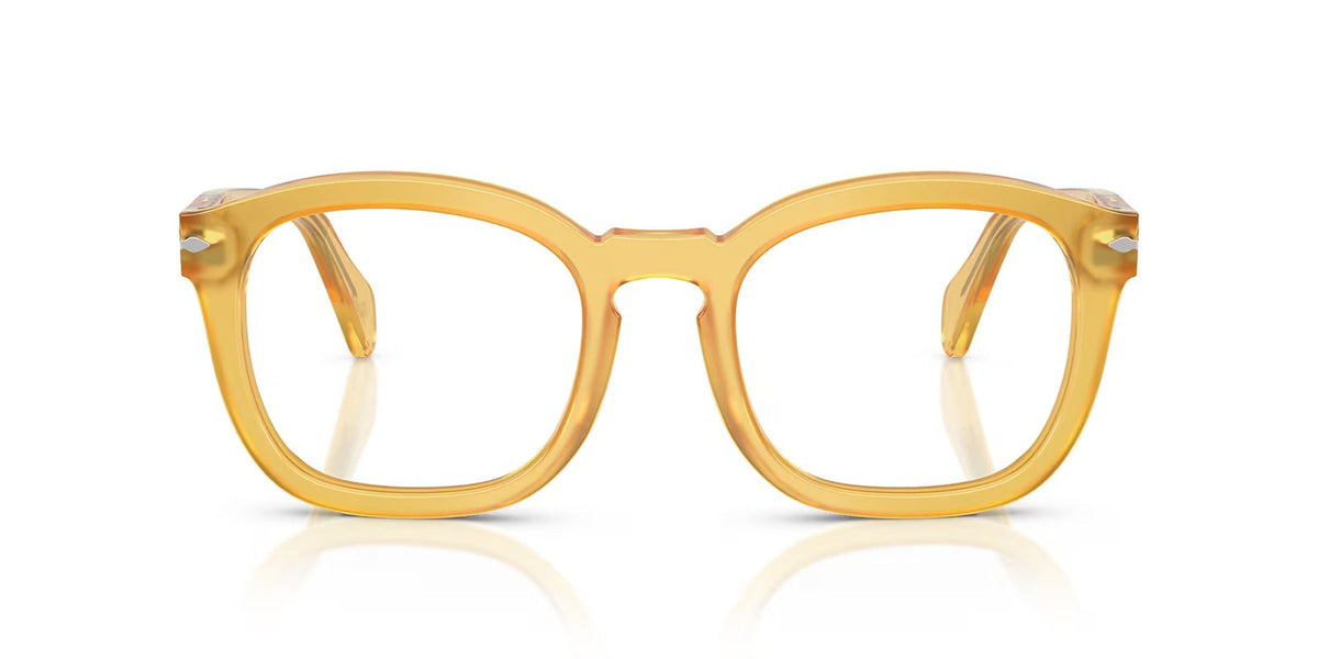 Moutarde-framed eyeglasses on a white background