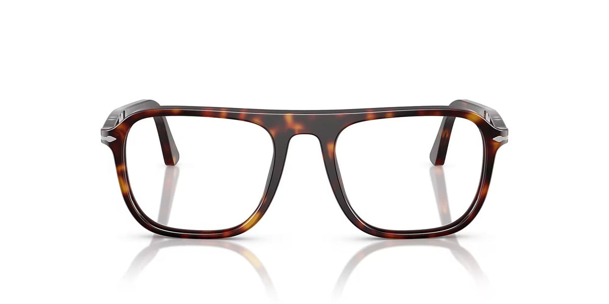 Tortoise eyeglasses on a white background
