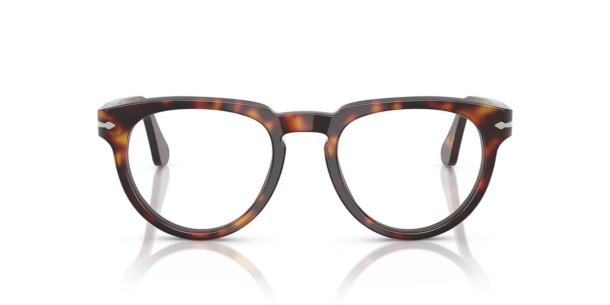 Tortoise eyeglasses on a white background