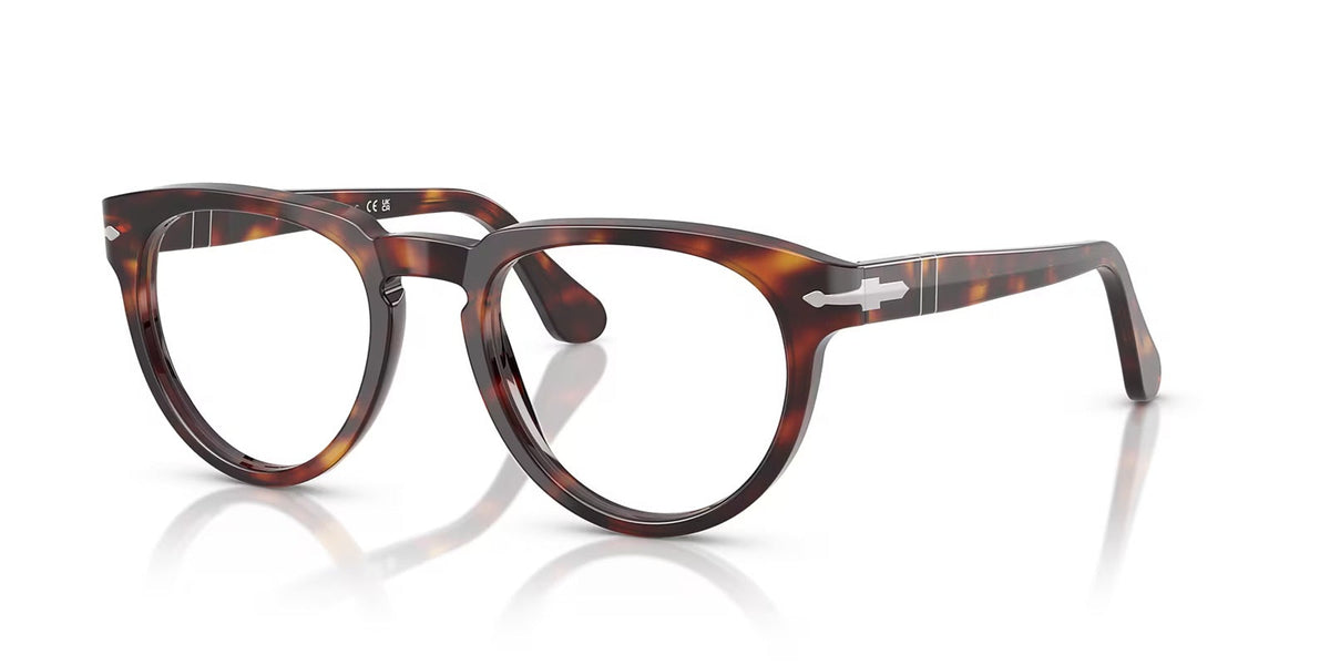 Tortoiseshell eyeglasses on a white background