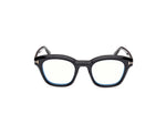 Black-colored eyeglasses on a white background