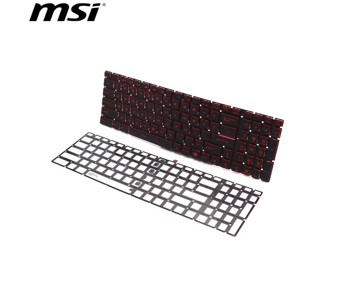 Laptop Keyboard | Compatible With MSI | GT72 Red