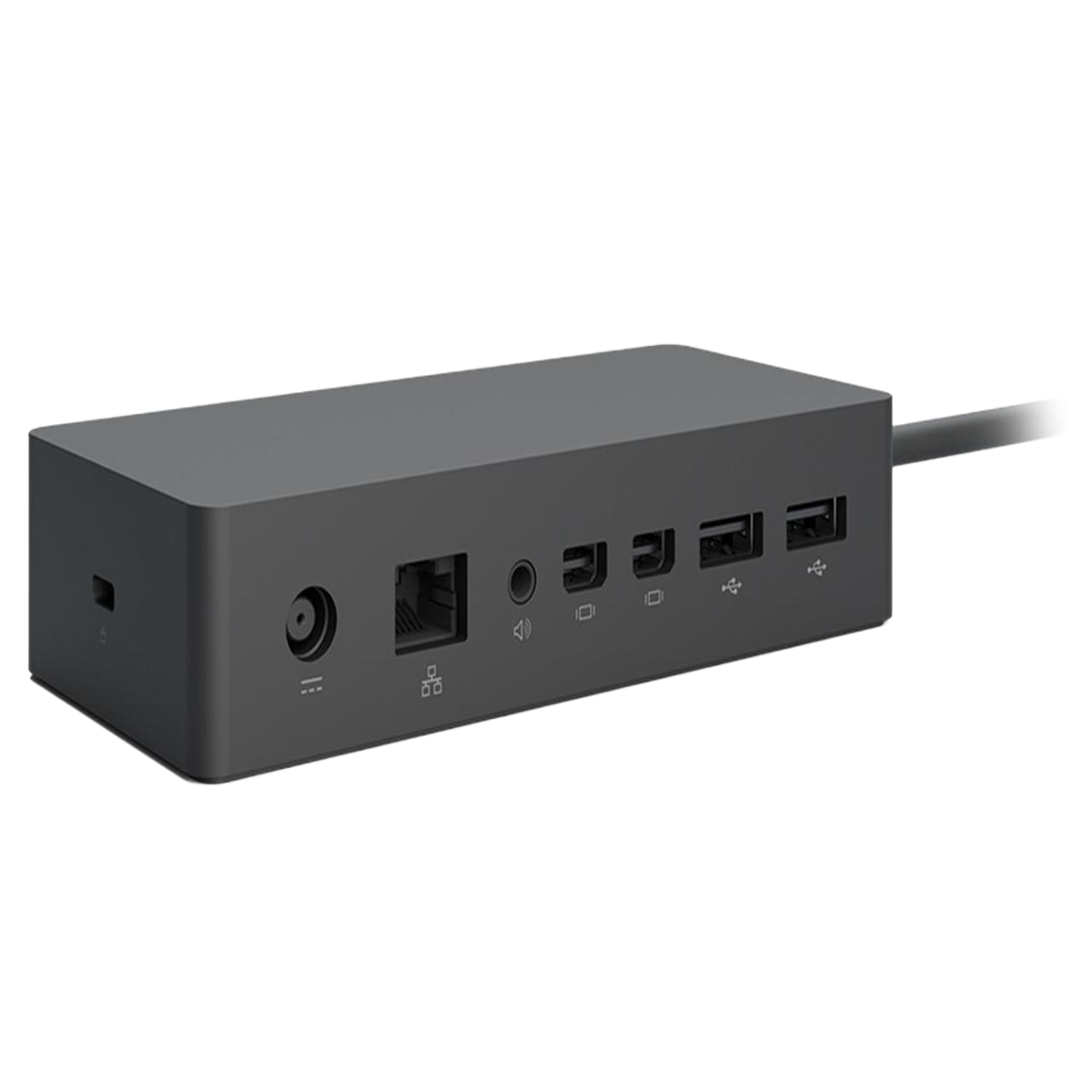 Microsoft (PF3-00005) Surface Dock; 2x Mini Display; 1x Gigabit Ethernet Port; 4x USB 3.0 - Black