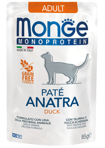 Monge Monoprotein Adult Cat Paté Duck 85g