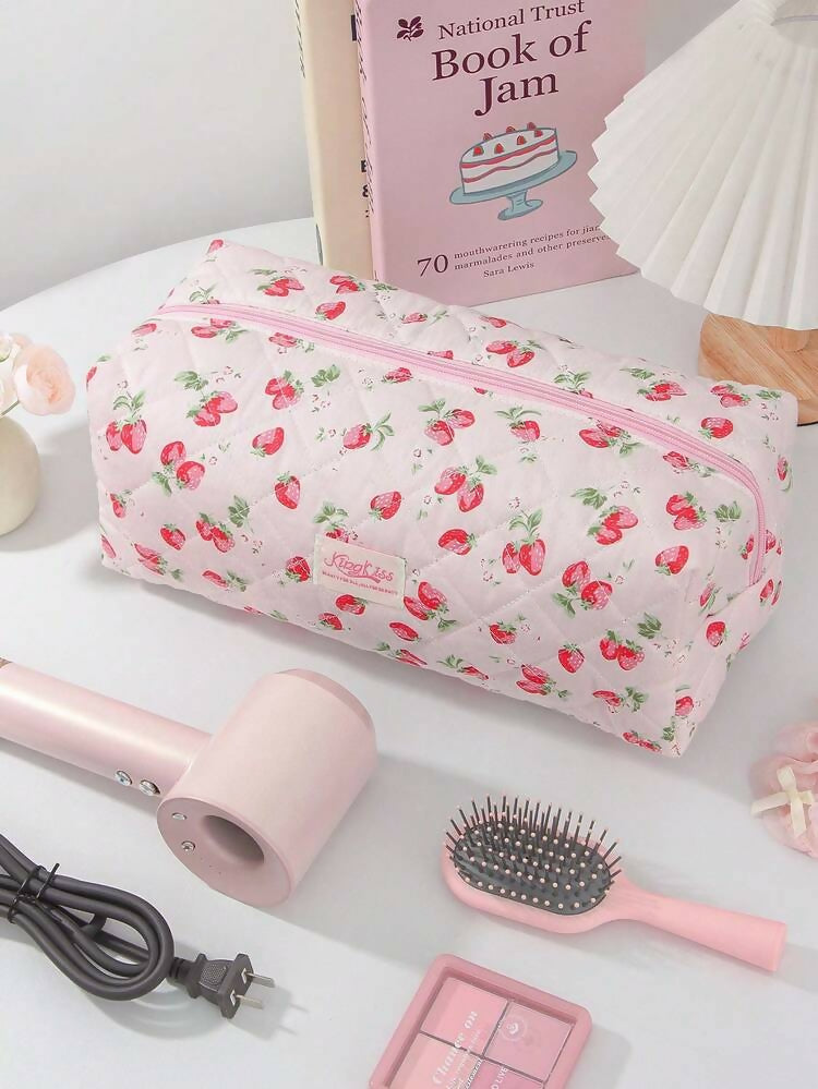 Pink Strawberry Hair Dryer Bag