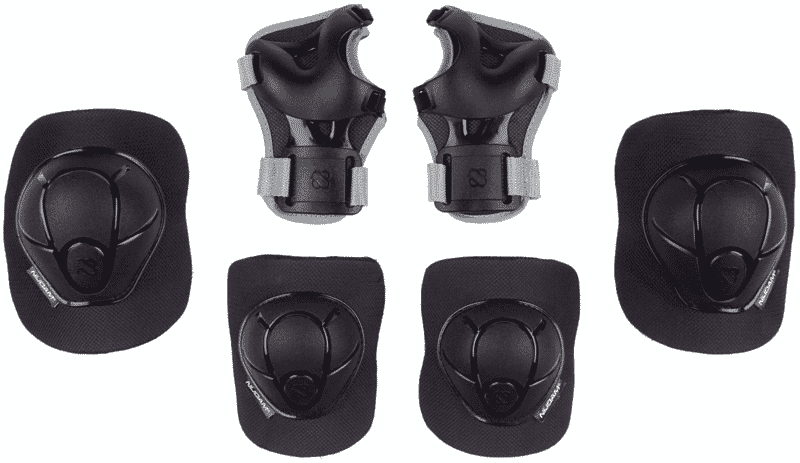 NIJDAM SKATE PROTECTOR SET KIDS - NEO NERO