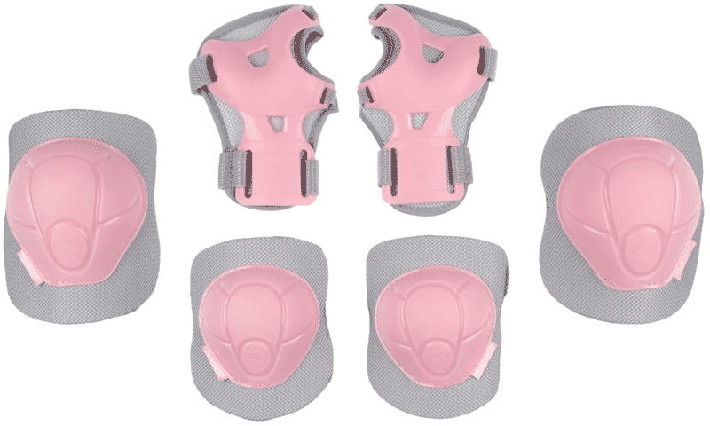 NIJDAM SKATE PROTECTOR SET KIDS - CONCRETE ROSE