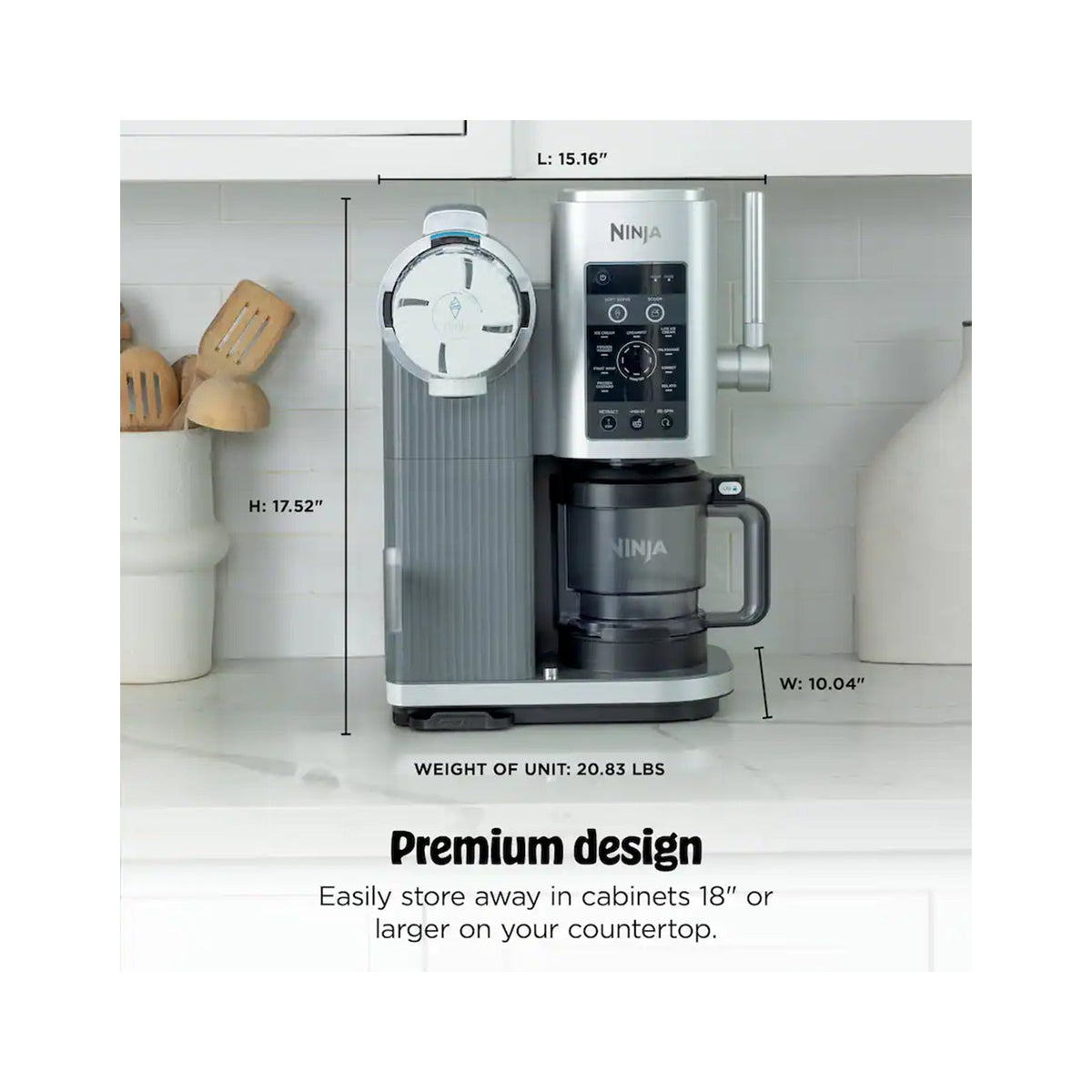 Ninja CREAMi Scoop & Swirl Ice Cream Maker 13-in-1 Programs