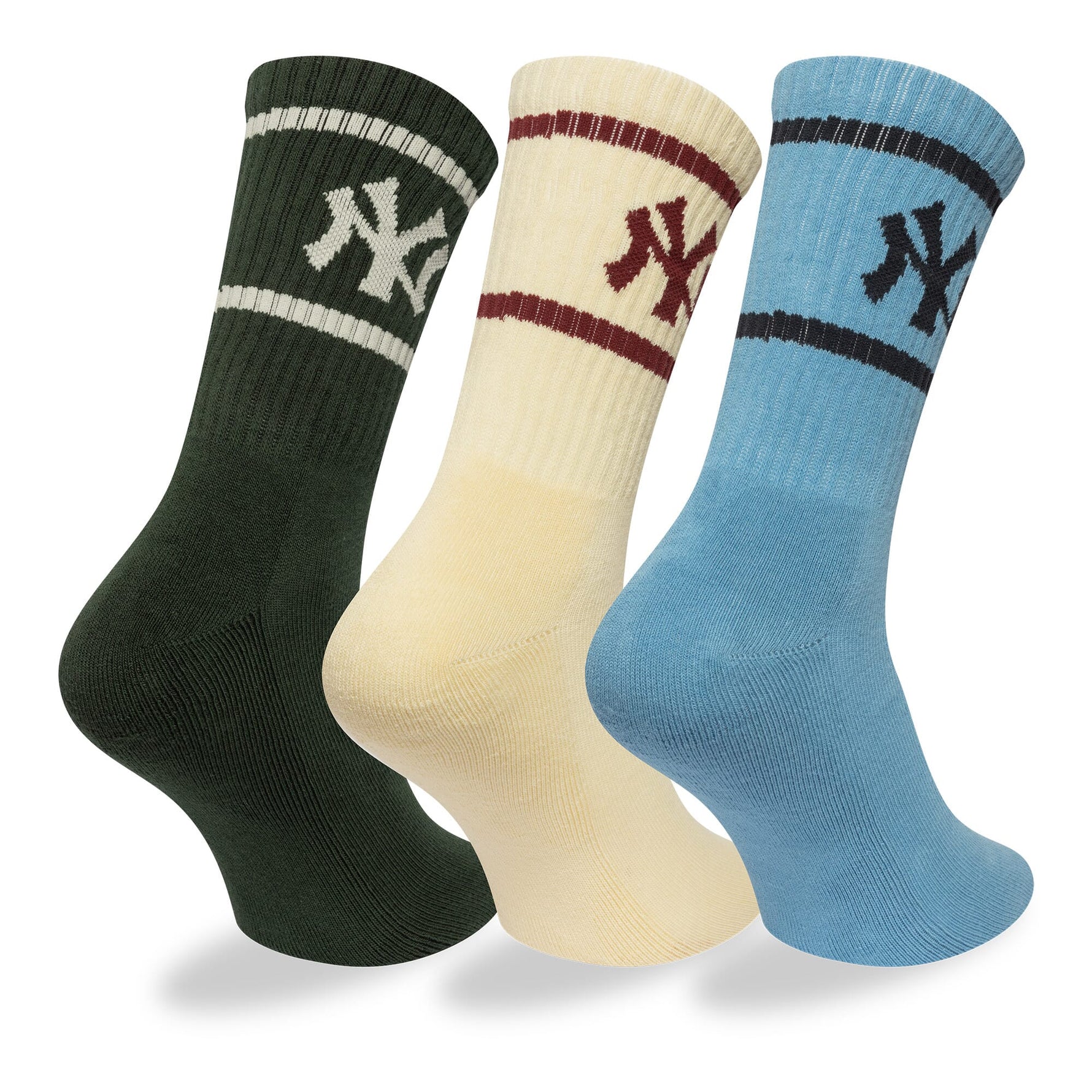 NEW ERA MLB CREW SOCKS 3PK NEYYAN BLFLTCDKG