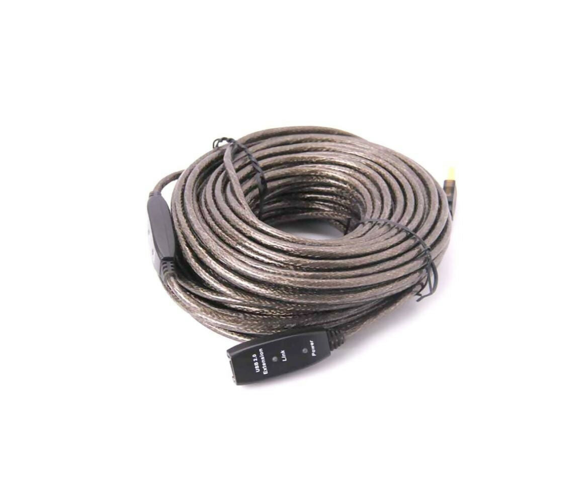 Data Cable | USB 2.0 | A Male - A Female | 25M | With Power