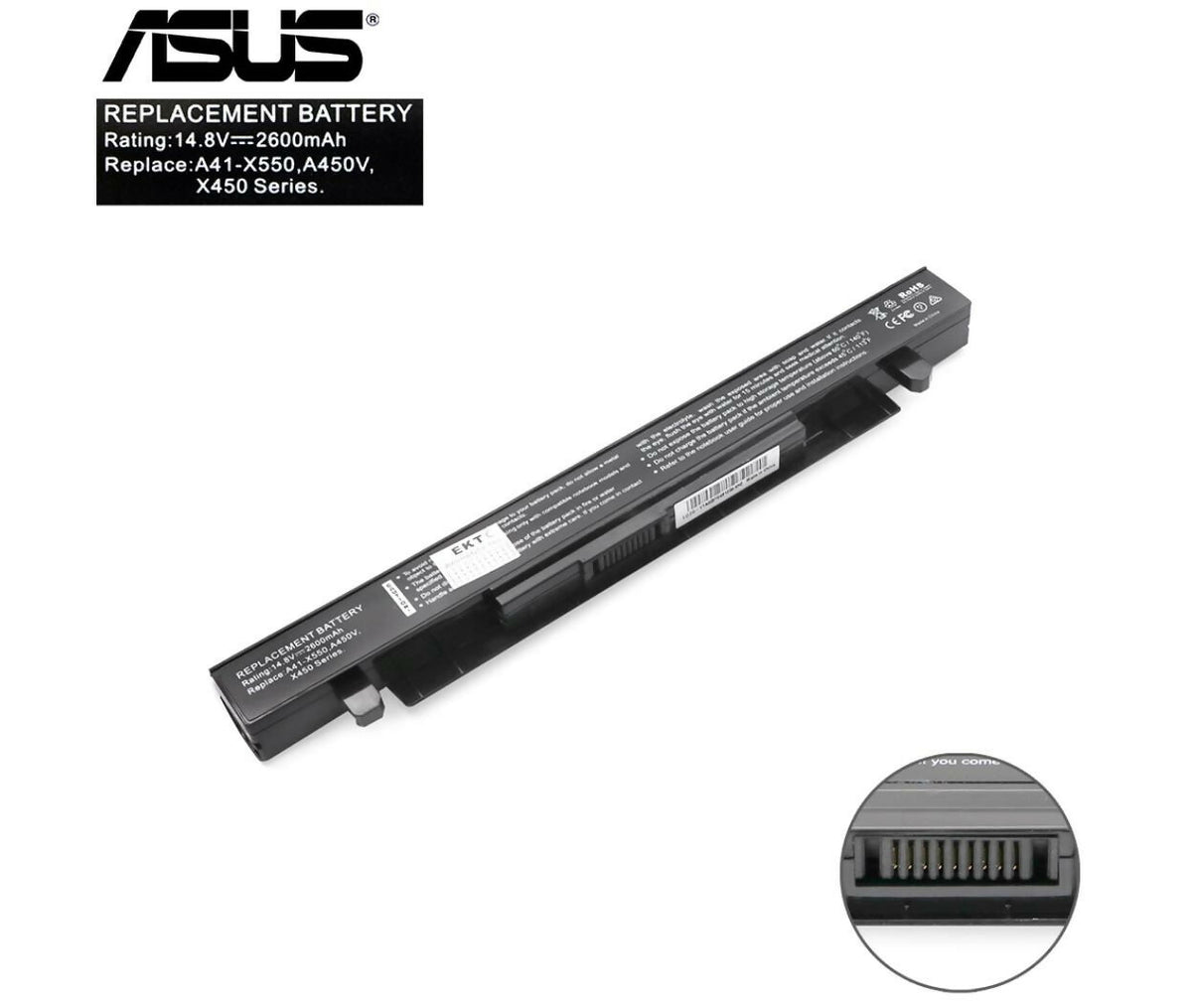 Laptop Battery | 14.4V 2.2Ah | Compatible With Asus A41-X550A