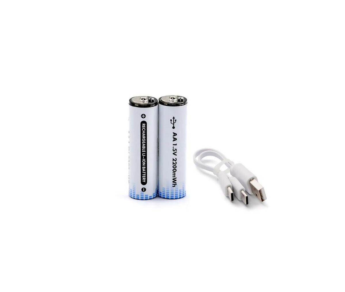 Lithium Li-Ion Battery | 1.5V 1466mAh | 2x AA | USB-C