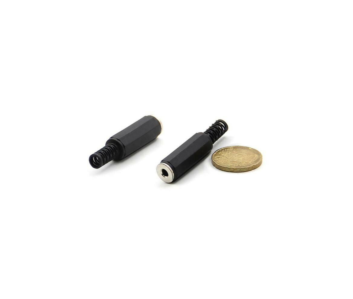 Audio Connector | Jack Mono Female 3.5mm | Cable Mount | Bakelite
