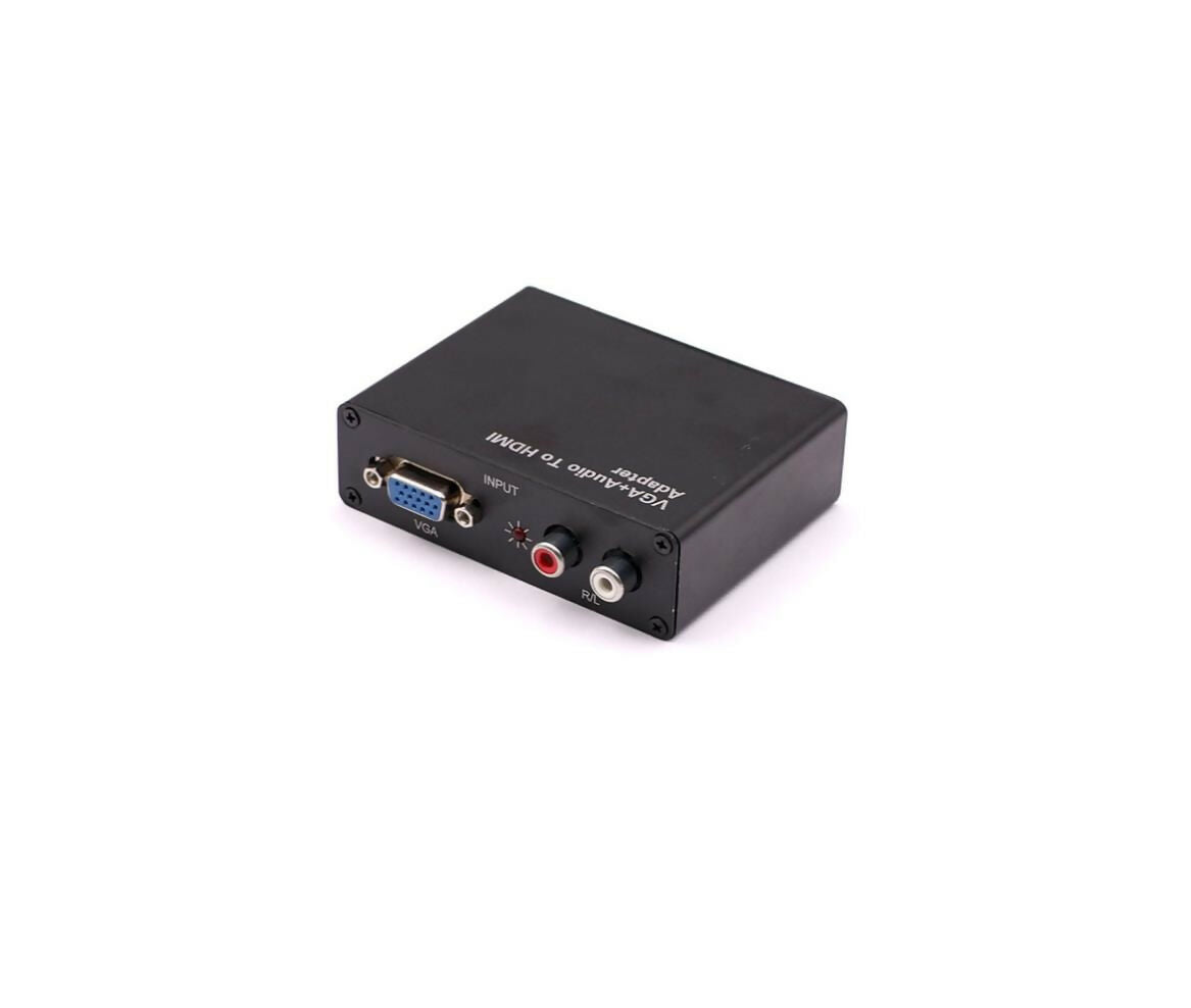 Audio Video Converter | VGA & Audio 2x RCA - HDMI