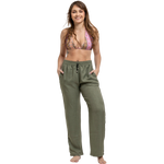 kali linen pants green