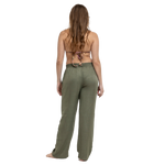 Kali Linen Pants - Olive Green