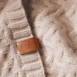 baby blanket merino wool knitted light beige