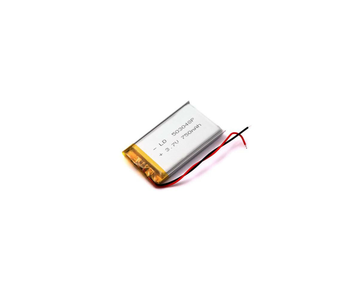 Lithium-Polymer Battery | LIPO | 50x30x5mm | 3.7V 0.75Ah