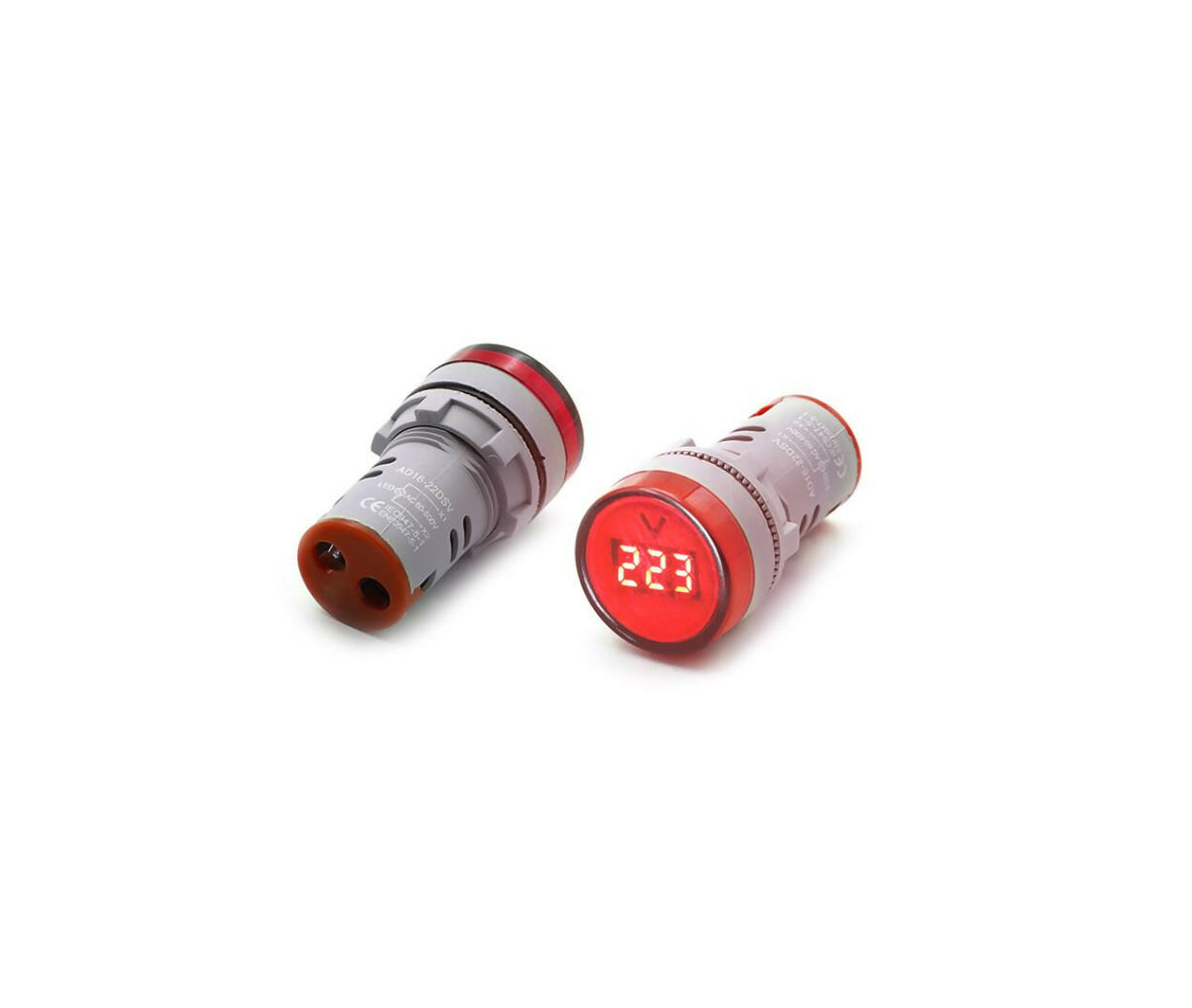 LED Indicator | 220V | 22mm | Red | Voltage Display