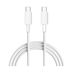 PORODO Type-C to C PVC Cable 3m - White