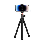 Porodo Flexible Foldable Extendable Tripod with Phone Holder