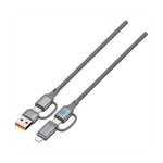 Porodo 4-In-1 High-Speed Charging Cable - Gray