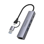 Porodo 5-1 Hub with Interchangable Heads PD100w 1000M RJ45