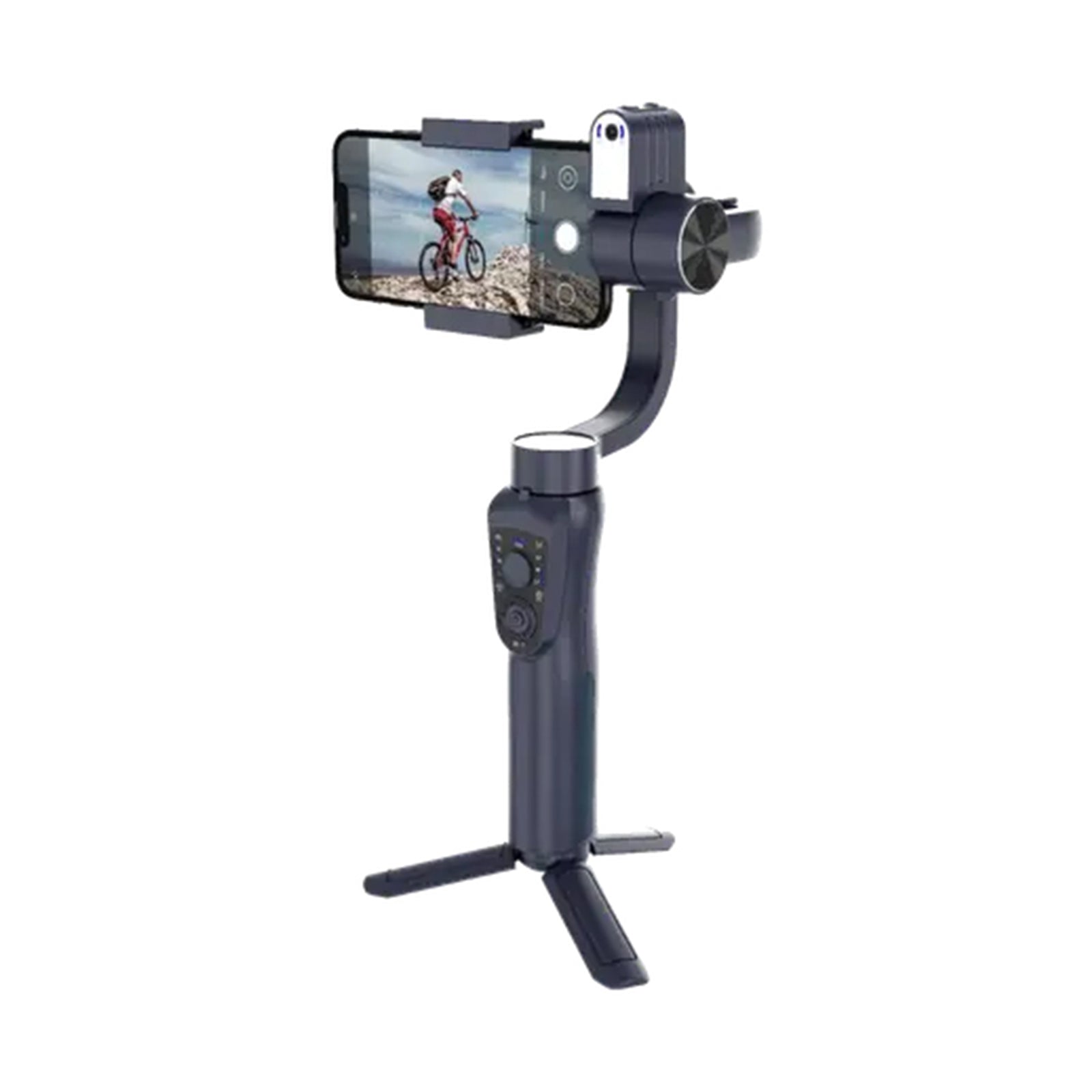 PORODO Anti-Shake Gimbal With AI Tracker - Black