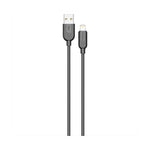 Porodo Silicone Cable USB A Lightning 12W 1m - Black