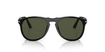 Black sunglasses with dark lenses on a white background