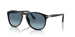 Black sunglasses with gradient lenses on a white background