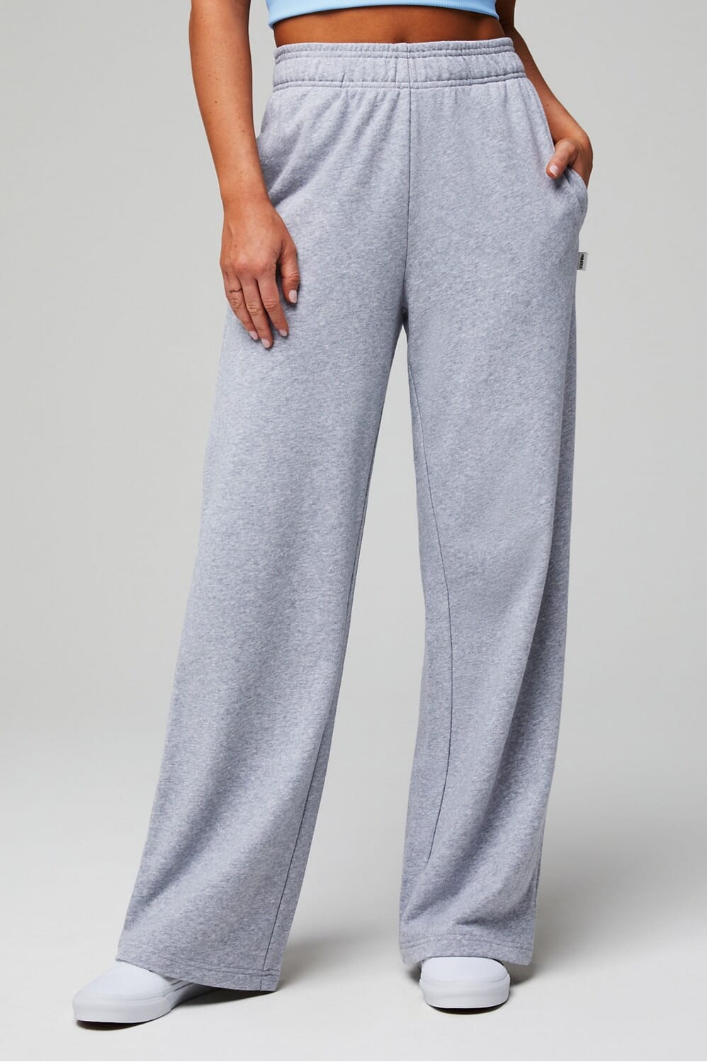 FABLETICSYEAR ROUND TERRY WIDE LEG PANT
