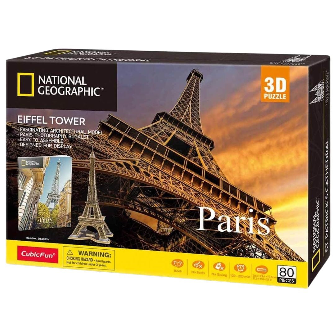 Cubic Fun National Geographic 3D Puzzle Eiffel Tower